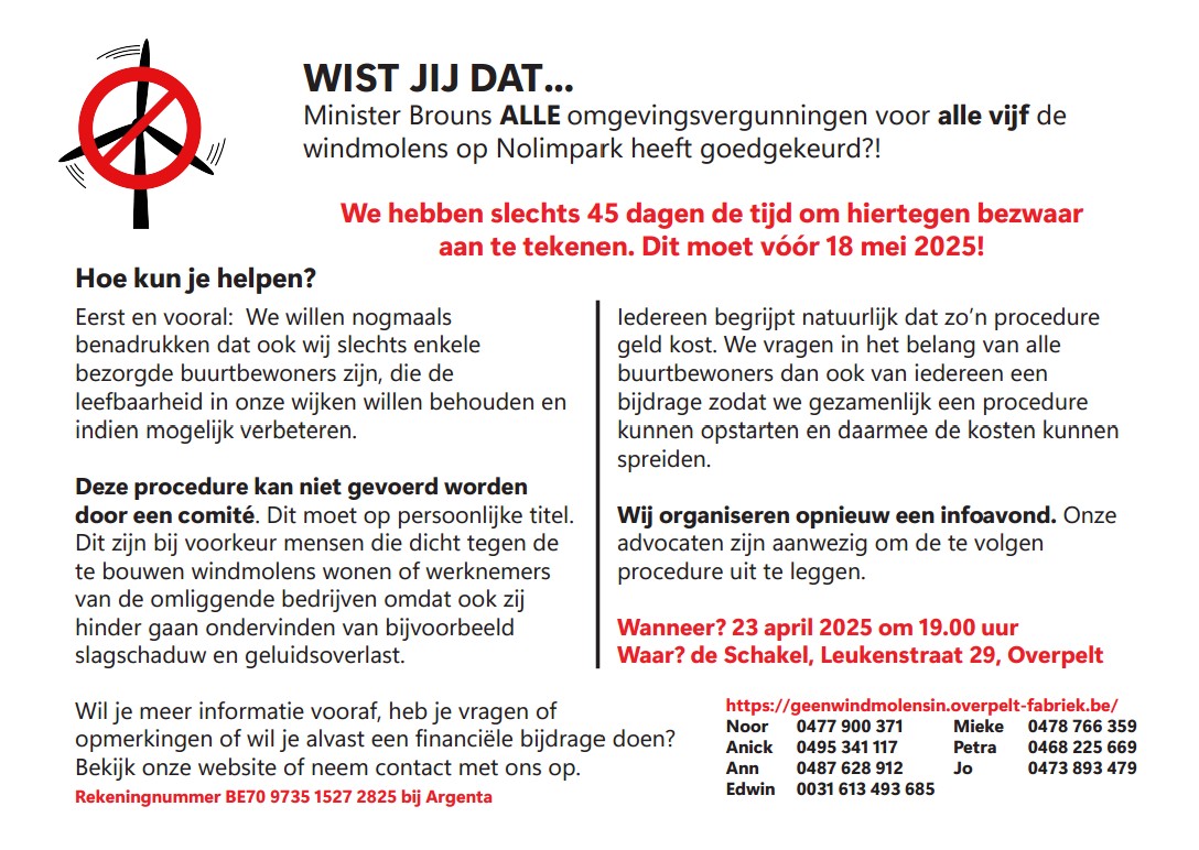 Flyers worden gemaakt en binnenkort verspreid